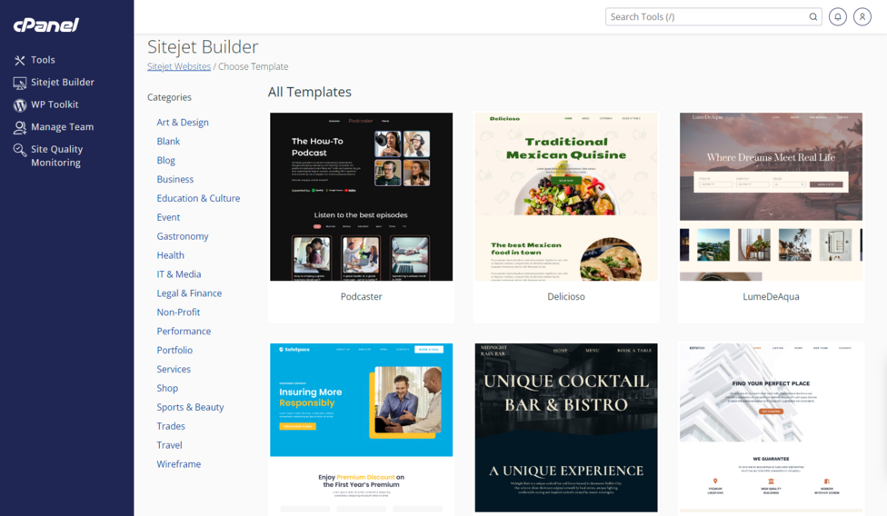 builder cpanel